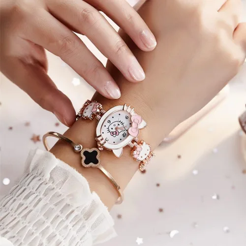 Vista 2 de KINGNUOS Reloj de pulsera encantador de moda reloj de pulsera de cuarzo relojes de vestir