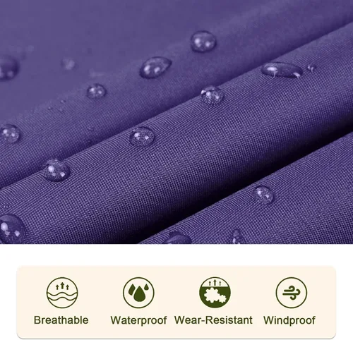 Vista 6 de SaphiRose - Poncho de lluvia con capucha y bolsillos para adultos
