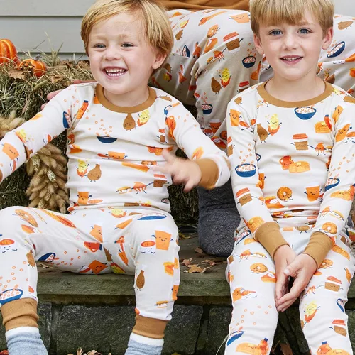 Vista 7 de HonestBaby - Pijama familiar navideña de algodón orgánico