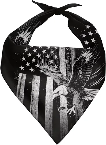 Vista 10 de Jeiento 250th USA Anniversary Dog Bandana American Flag Dogs Bandana for Pet Puppy Kitten,Washable Comfort Triangle Dog Scarf for Boy Girl Festival