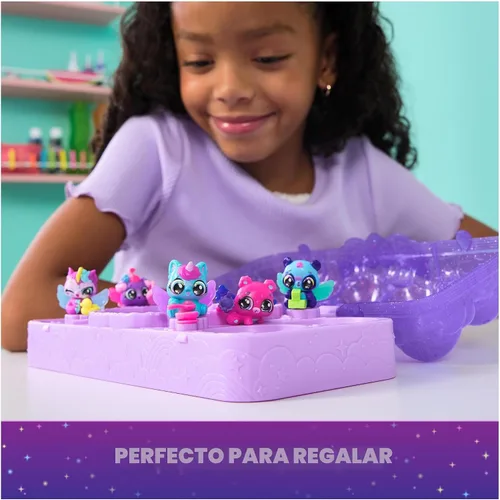 Vista 7 de Hatchimals Alive Neon Rainbow Egg Cartón y 5 huevos de revelación
