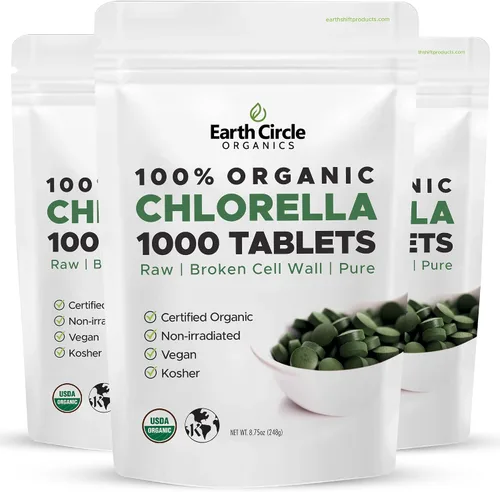 Vista 9 de Tabletas orgánicas de Chlorella de 400 unidades Suplemento de clorofila de alta potencia Chlorella Pyrenoidosa pura Pared celular rota