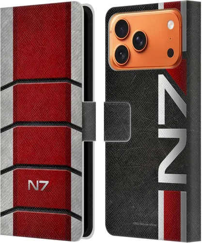 Vista 87 de Head Case Designs Funda de piel con licencia oficial de EA Bioware Mass Effect Cerberus Logo Graphics tipo cartera compatible con Apple iPhone 11