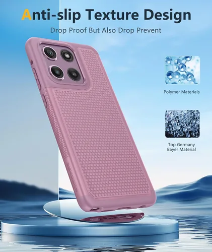 Vista 774 de FNTCASE Funda para iPhone 17 Pro: Fundas delgadas translúcidas de color azul claro compatibles con MagSafe, protección completa de la cámara