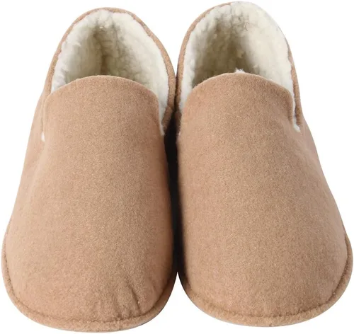 Vista 2 de Inicio Zapatillas de hombre Zapatillas Casual de lana mocasín Zapatillas de interior antideslizante Zapatos de casa