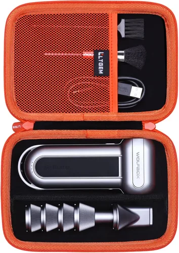 Vista 14 de Estuche LTGEM para Plumero de Aire Compatible con WOLFBOX MF100 / MF200 Plumero de Aire Eléctrico y Plumeros de Aire Comprimido, Negro (Solo Estuche)