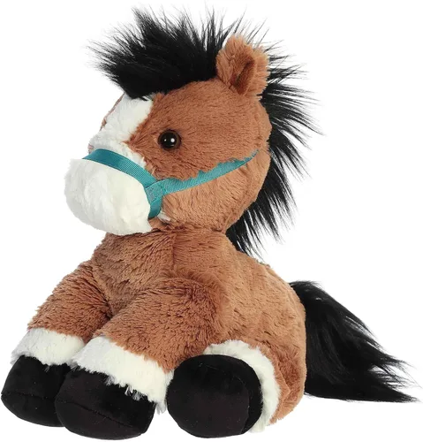 Vista 5 de Aurora Exquisito animal de peluche Breyer Bridle Buddies Bay Horse – Detalles realistas para juegos imaginativos – Perfecto para niños, adultos