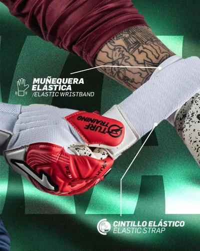Vista 8 de Rinat NKAM-Onana II Turf - Turf Tech Palm Ajuste de precisión Absorción de impactos Transpirable Muñequera elástica sin correas