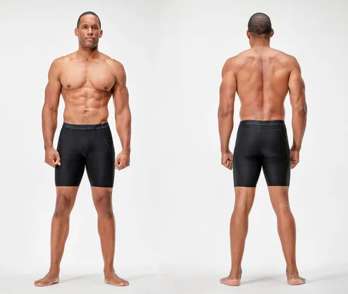 Vista 4 de DEVOPS 3 or 5 Pack Compression Shorts Men Spandex Sport Shorts Athletic Workout Running Performance Baselayer Underwear