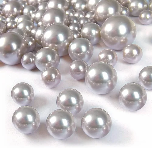 Vista 10 de 160 perlas para relleno de jarrón, perlas de maquillaje sin agujero, para soporte de brochas para decoración del hogar, boda, 10/14/20 (champán)