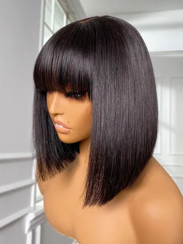 Vista 23 de Luvme Hair Ultra Confortable, de Colocación Rápida y Fácil, Corte Pixie Corto con Flequillo de 12.7 cm, con Tapa de Algodón Amistosa con la Piel