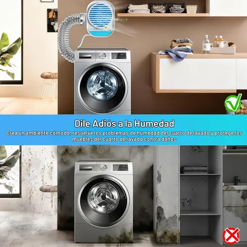 Vista 3 de Ventilación de secadora interior 4 en 1 con deshumidificador para proteger muebles, kit de ventilación de secadora para secadores eléctricos, filtro