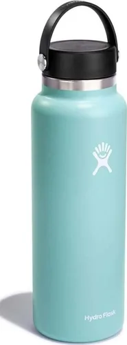Vista 77 de Hydro Flask Botella de agua – Acero inoxidable aislado – Tapa flexible de boca ancha, antiderrames, a prueba de fugas y recargable en agave de 20