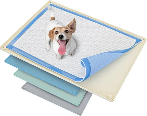 Vista 12 de Bandeja para orina de perro para almohadillas de orina de 30 x 36 pulgadas Gris