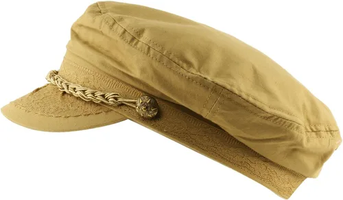 Vista 3 de SK Hat shop Gorra plana de algodón de algodón para hombre, pescador griego, marinero, violinista, conductor