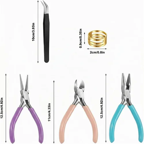Vista 2 de 3 Pcs Jewelry Pliers Set, Jewelry Making Tools for Jewelry