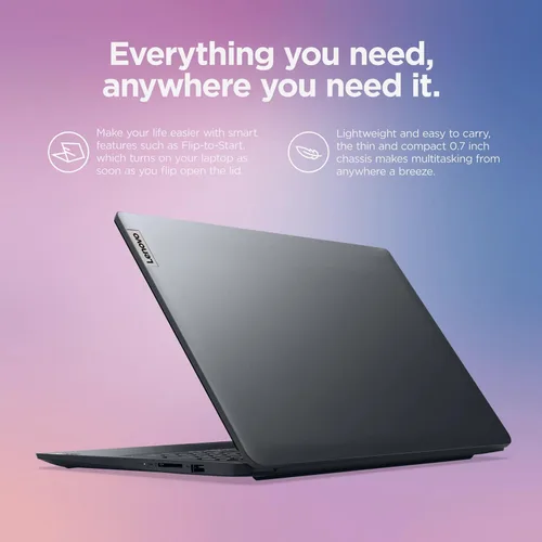 Vista 9 de Lenovo Ideapad 1 - Portátil ultraligero de 15.6 pulgadas, FHD de 15.6 pulgadas, AMD Ryzen 3 7320U (Beat i5-1035G1), 8 GB LPDDR5, SSD NVMe de 512 GB