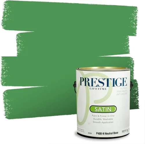 Vista 230 de PRESTIGE Pintura exterior e imprimación en uno, aloe, plano, 1 galón