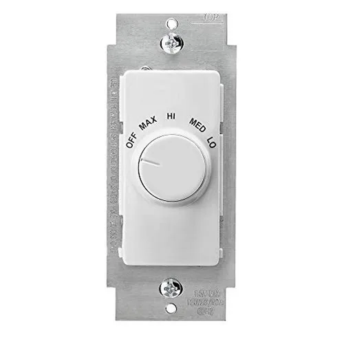 Vista 2 de Leviton Decora illumatech Control de velocidad de Ventilador silencioso, RTF01-10I, 300.0watts