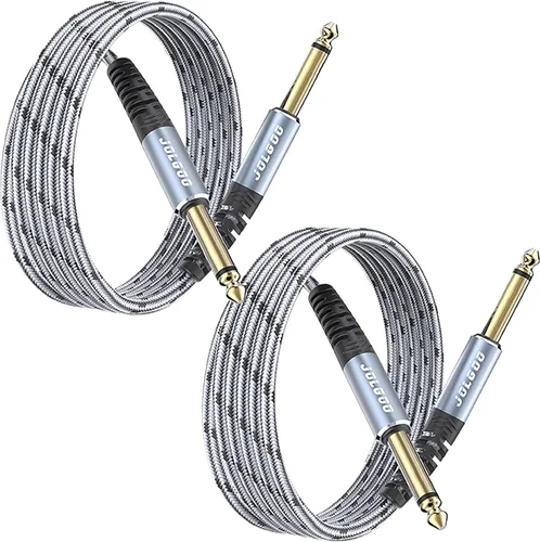 Vista 12 de JOLGOO Cable TRS de instrumento de 1/4 de pulgada de 3.3 pies, paquete de 2, cable de audio de un cuarto de pulgada, línea de interconexión