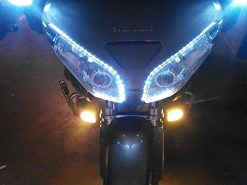 Vista 2 de Kit de lámparas de corriente diurna LED DRL para Honda Goldwing todos los años