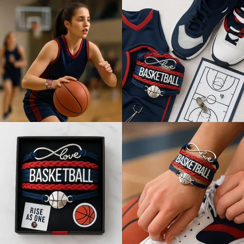 Vista 49 de Infinity Collection - Pulsera de baloncesto de regalo para equipos y jugadores