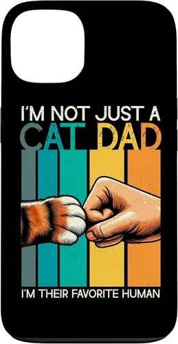 Vista 7 de Cat Dad Father Cat Lover Parent Father's Day Papa Fatherhood Case for iPhone 16