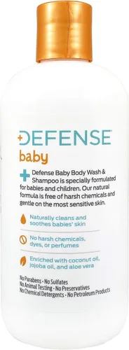 Vista 4 de Defense Soap Champú para bebés y gel de baño de 12 onzas líquidas