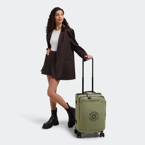 Vista 4 de Kipling Equipaje de mano pequeño espontáneo con ruedas, Strong Moss C