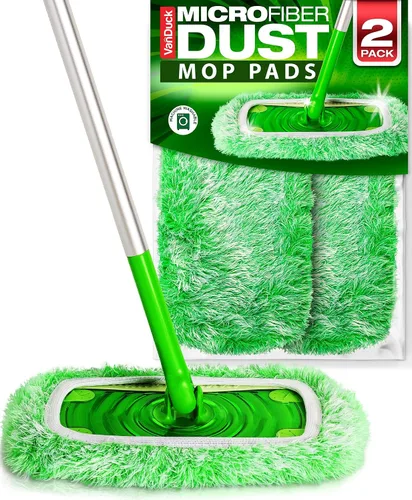 Vista 11 de VanDuck Almohadillas reutilizables para fregona resistentes para mascotas compatibles con Swiffer Sweeper (paquete de 2) – Almohadillas de Azul
