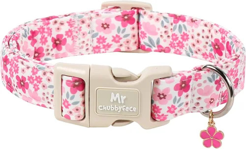 Vista 39 de MR.CHUBBYFACE· Collar de perro de San Valentín azul, lindo collar de cachorro con lazo azul, collar ajustable de algodón para mascotas con hebilla