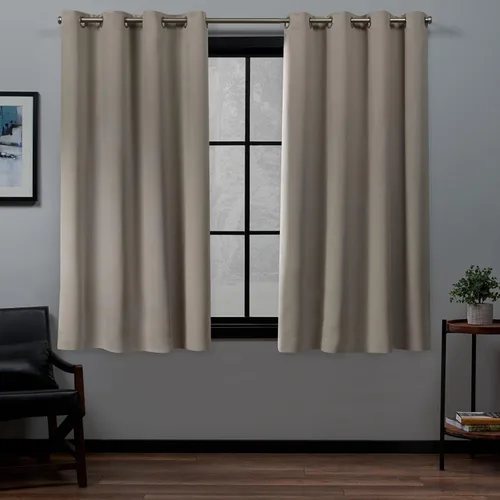 Vista 10 de Exclusive Home Curtains - Par de paneles de cortinas, modelo Academy, con ojales para bloqueo total de luz Blanco