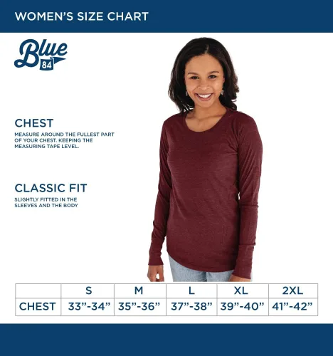 Vista 4 de Blue 84 NCAA playera de tres combinaciones de manga larga para mujer Campus