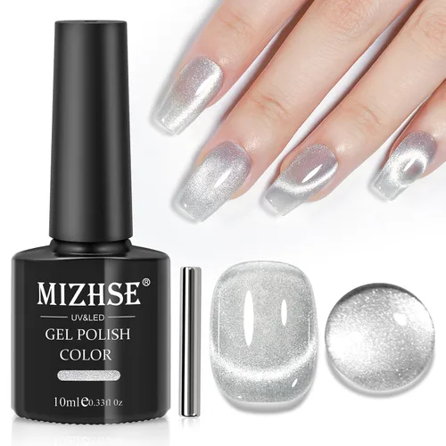 Vista 11 de MIZHSE Esmalte de uñas de secado rápido, esmalte de uñas blanco lechoso de secado al aire rápido, 15 ml de esmalte de uñas a base de agua regular