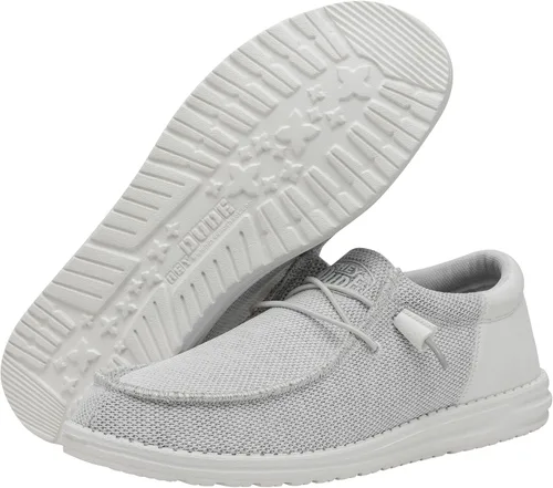 Vista 3 de Hey Dude Wally Eco Stretch Mocasines para hombre, cómodos y ligeros