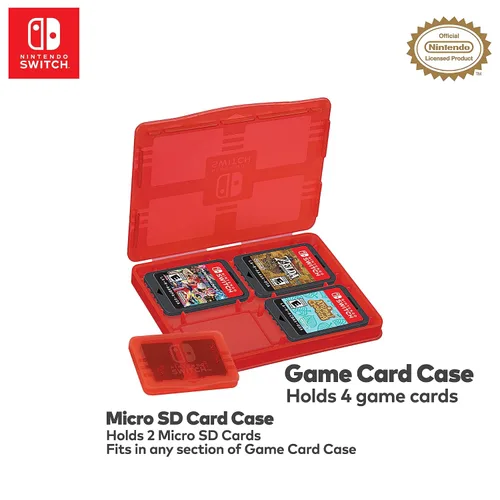 Vista 5 de Official Nintendo Switch Travel Case - Switch OLED Case for Switch OLED and Switch, Bonus Game Cases, Licensed Nintendo Switch Case