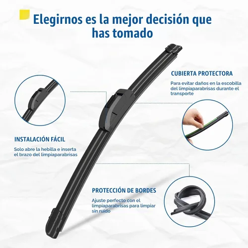 Vista 5 de Limpiaparabrisas de 15"+15" con juegos de escobillas limpiaparabrisas traseras de 13", repuesto automotriz para Jeep Wrangler 2007-2017, escobillas
