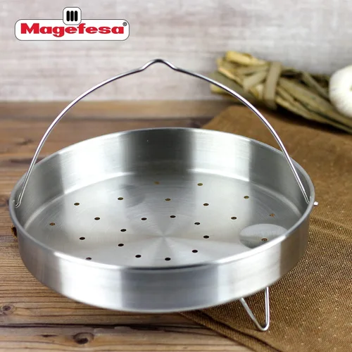 Vista 3 de Magefesa - Cesta universal de acero inoxidable con trípode, 8 pulgadas, apta para lavavajillas, compatible con ollas a presión de 8.7 pulgadas