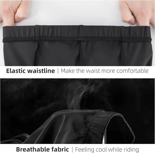 Vista 5 de ROCKBROS Pantalones cortos de ciclismo acolchados para mujer, con acolchado 3D, pantalones cortos de ciclismo para ciclismo en interiores