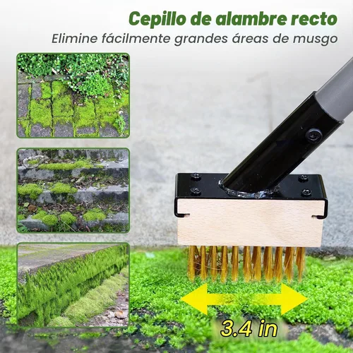 Vista 5 de Walensee Herramienta de cepillo para quitar musgo y desbrozadora de grietas