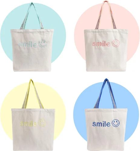 Vista 6 de Bolsa de viaje grande de lona, bolsos casuales bordados, regalo de moda para mujeres y niñas, bolso elegante