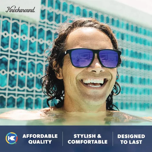 Vista 5 de Knockaround Fast Lanes - Gafas de sol polarizadas ligeras para hombres y mujeres, protección UV400