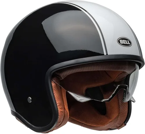 Vista 9 de Casco de moto BELL TX501 Culture 2-Blanco (Gloss Vintage White)