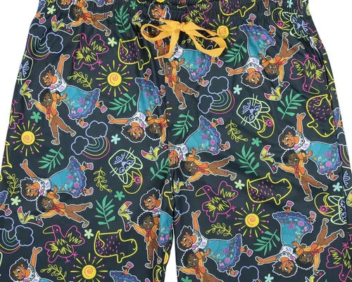 Vista 3 de Disney Encanto - Pantalones de pijama para mujer con personajes y dibujos, Negro