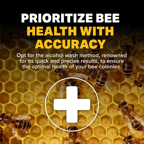 Vista 4 de Mann Lake Varroa EasyCheck, monitoreo de precisión para una salud óptima de la colmena, para lavado con alcohol y métodos de monitoreo de ácaros
