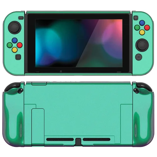 Vista 36 de PlayVital AlterGrips Ergonomic Grips Cover for Nintendo Switch, [2 Design] Interchangeable Comfort Dockable Protective Case with Screen Protector &