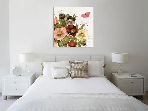 Vista 2 de Jaxson Rea "Vintage Petals III Gallery Wrapped Canvas by Katie Pertiet, 24" x 24