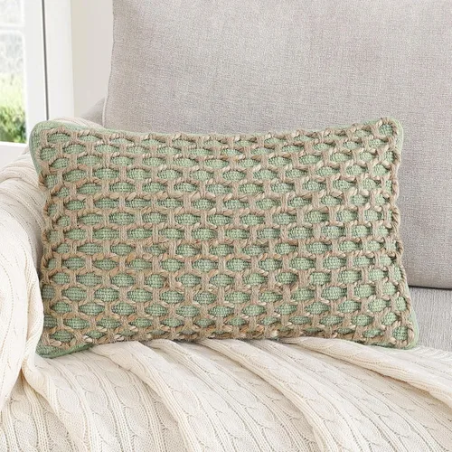 Vista 51 de Boho Living Jada - Funda decorativa para almohada, incluye acento, diseño tejido premium, decoración para sala de estar, (2) funda de almohada de 20