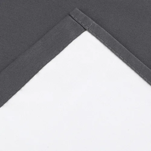 Vista 2 de 2 paneles de cortinas opacas con aislamiento térmico y forro trasero blanco, cortinas de bloqueo de luz para cualquier ventana pequeña