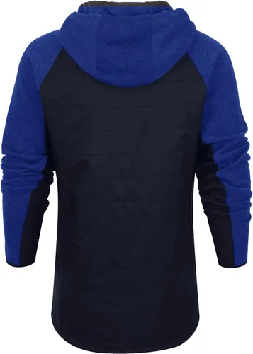 Vista 3 de Ymosrh Chaqueta de invierno para hombre, acolchada, plegable, ligera, resistente al viento, aislada, cálida con capucha, M-3XL